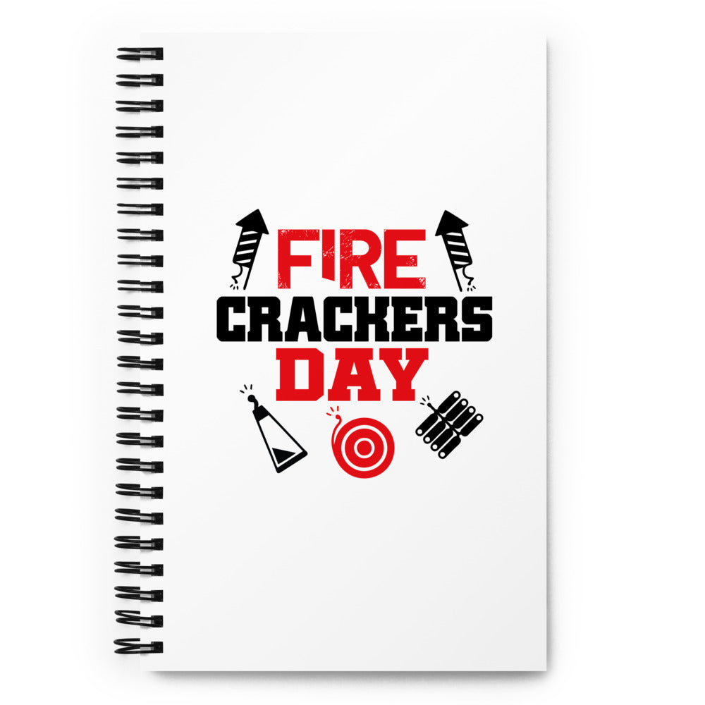 FIRE CRACKERS DAY - Spiral notebook