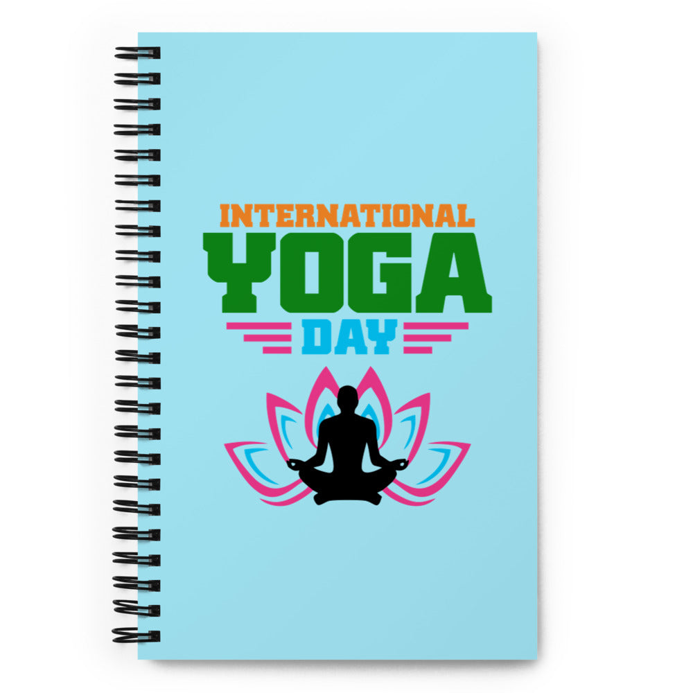 INTERNATIONAL YOGA DAY - Spiral notebook