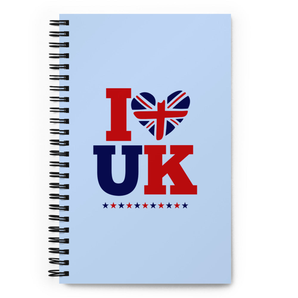 I LOVE UK - Spiral notebook