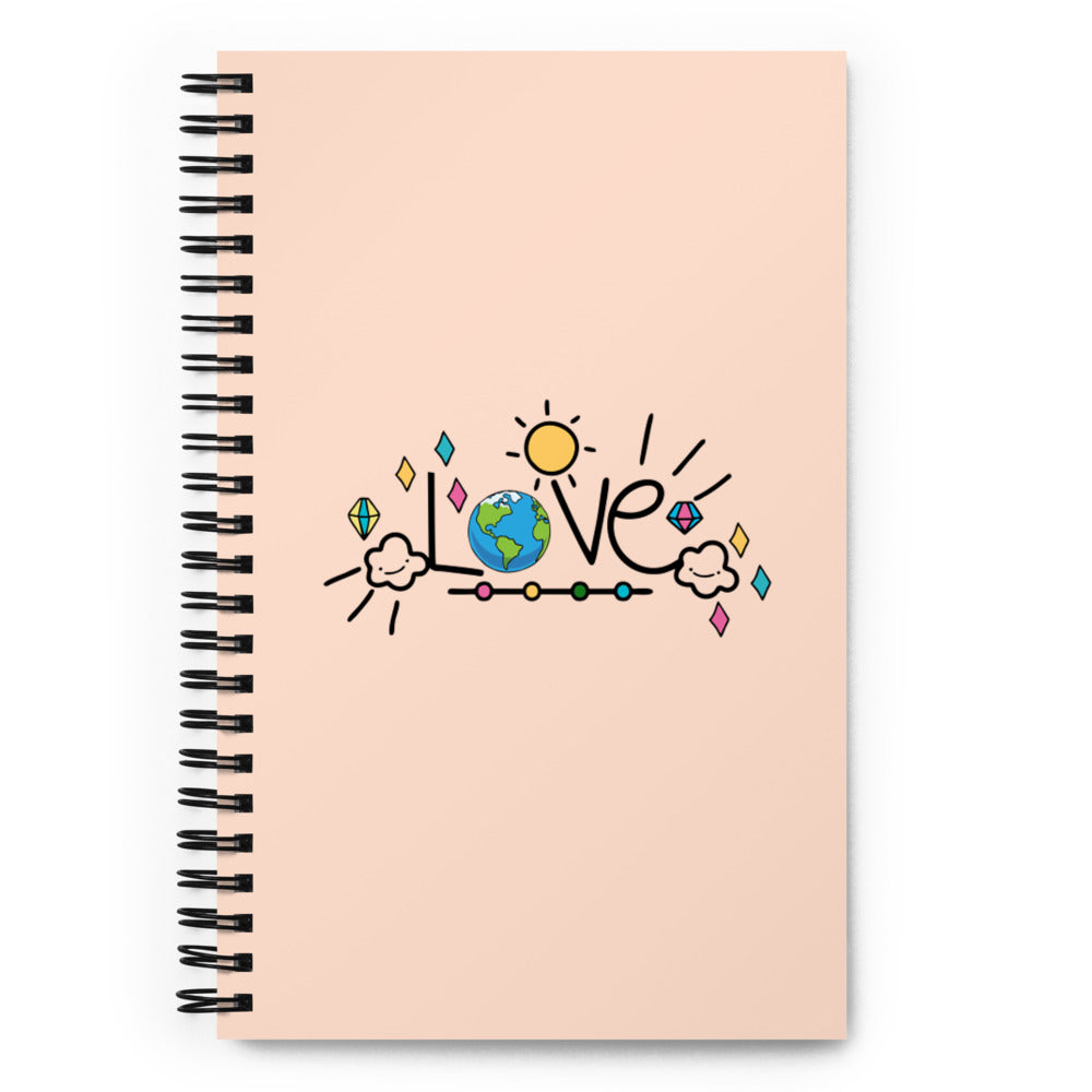 LOVE EARTH - Spiral notebook