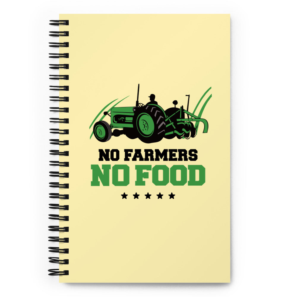 NO FARMERS NO FOOD - Spiral notebook