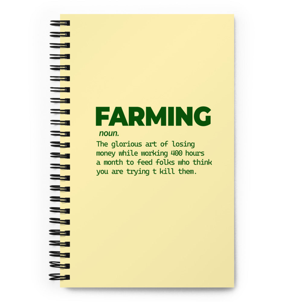 FARMING - Spiral notebook