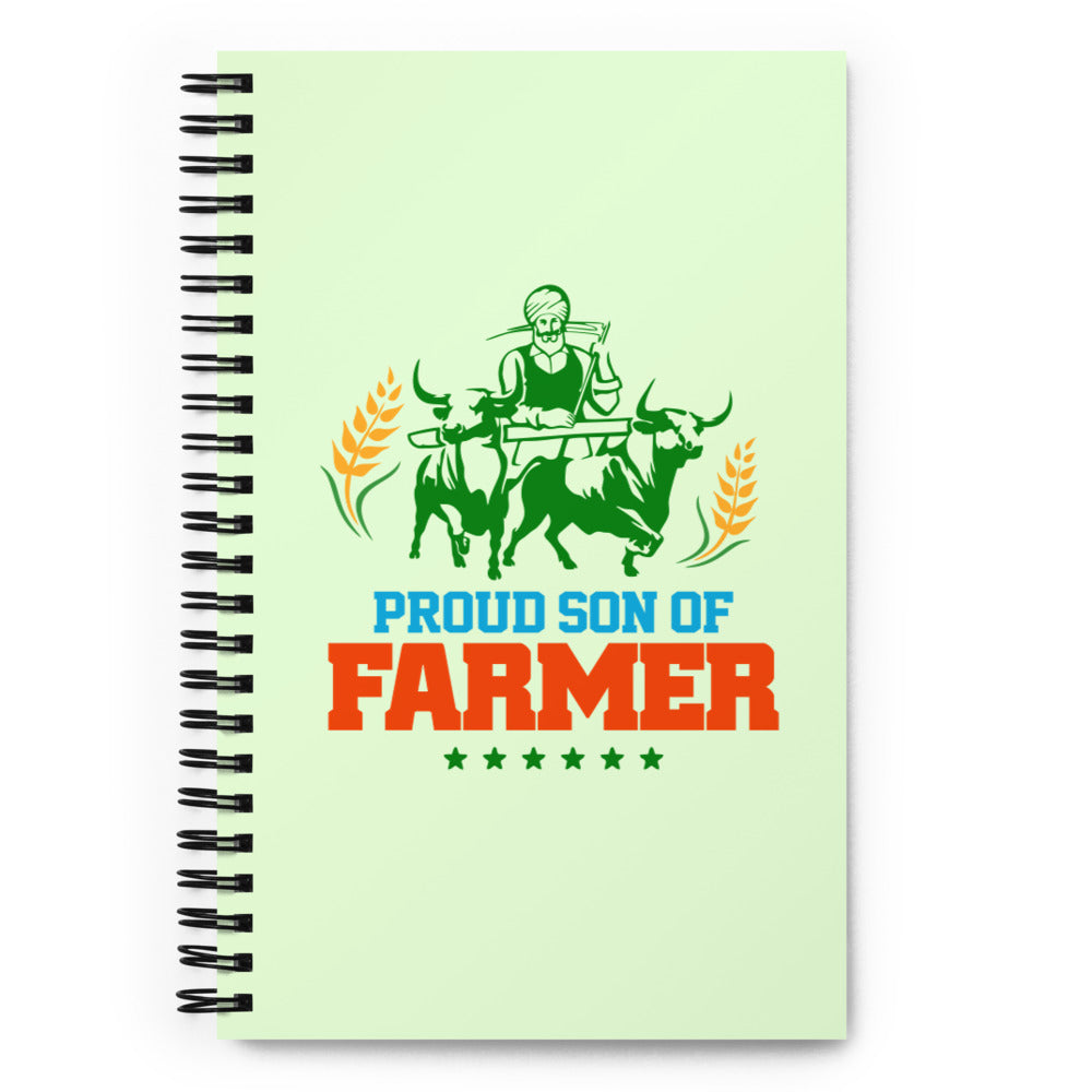 PROUD SON OF FARMER - Spiral notebook