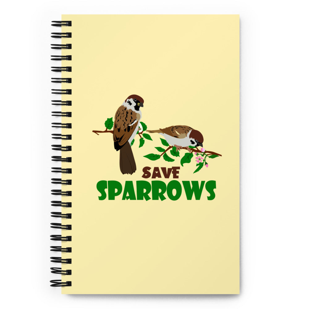 SAVE SPARROWS - Spiral notebook