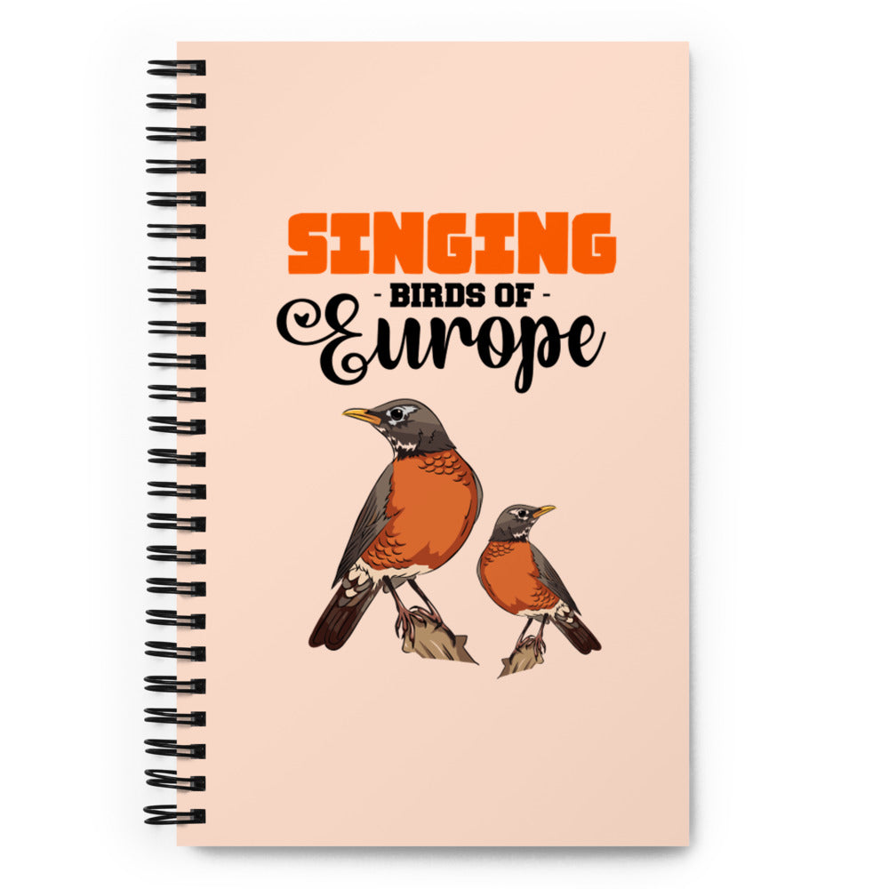 SINGING BIRDS OF EUROPE - Spiral notebook