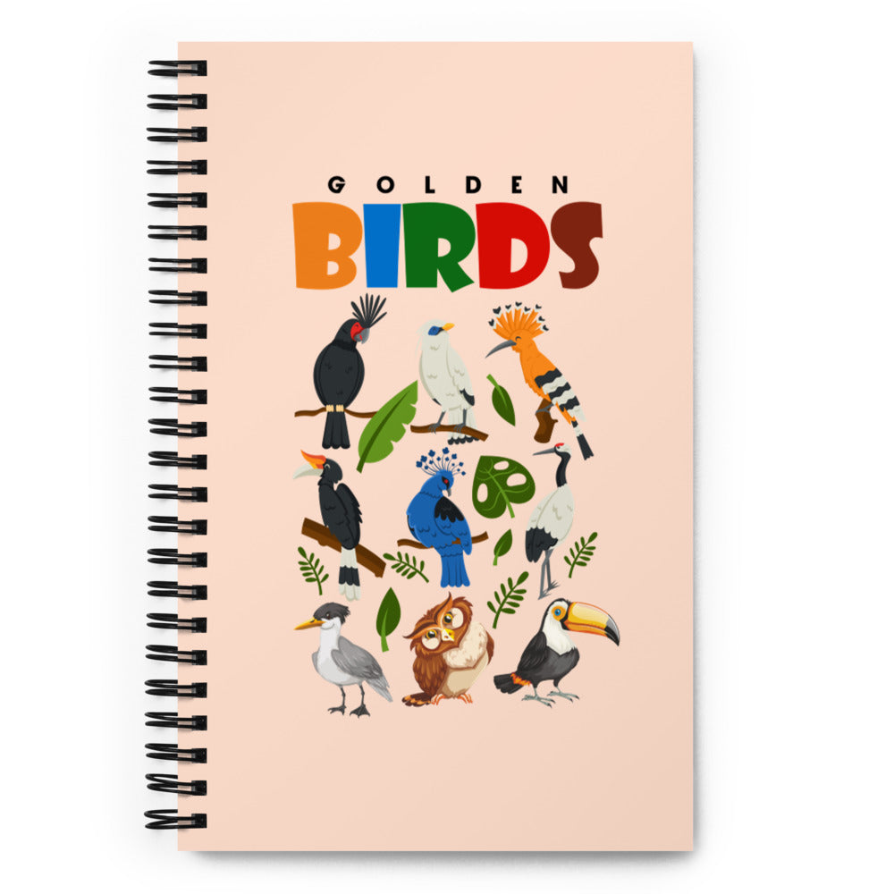 GOLDEN BIRDS - Spiral notebook