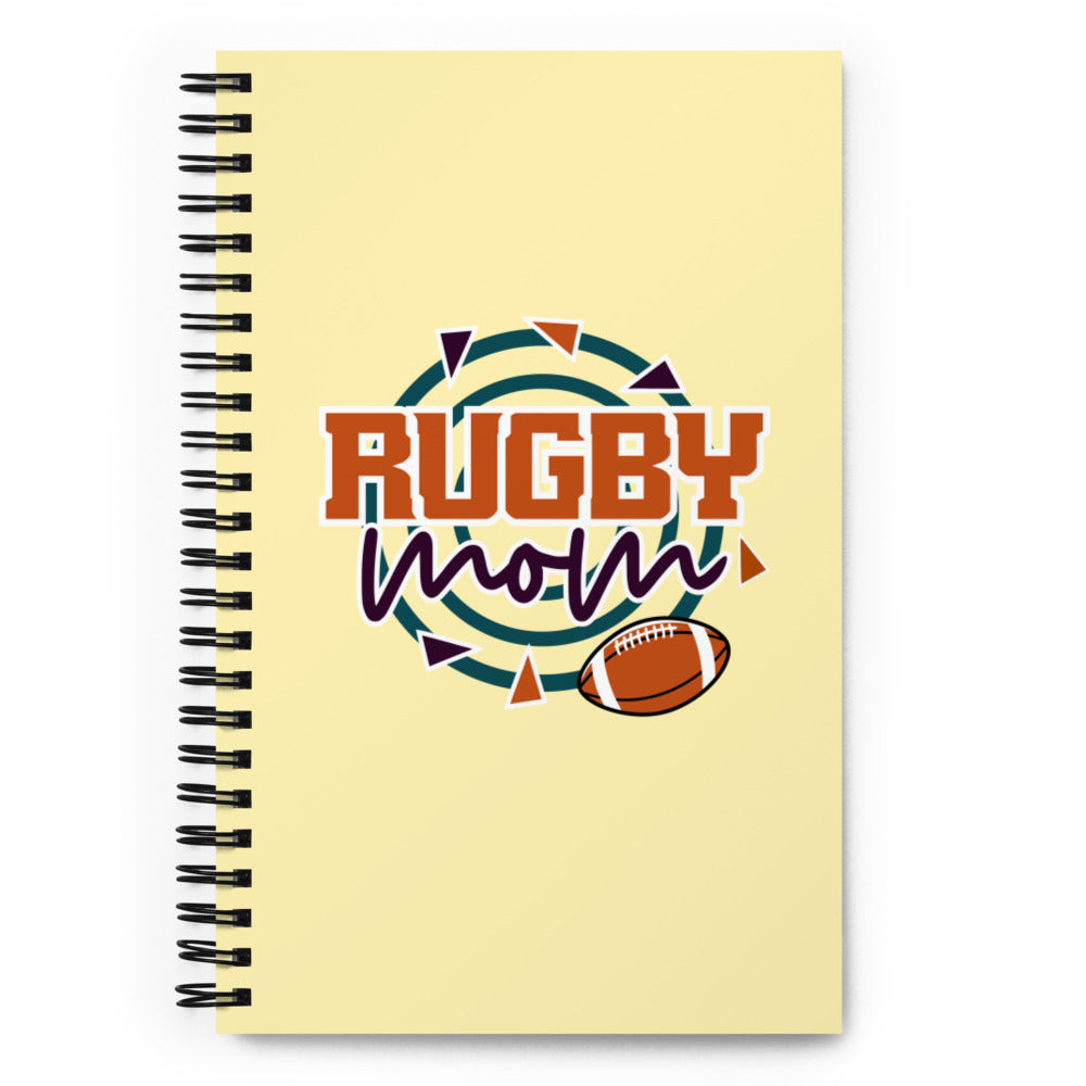 RUGBY MOM - Spiral notebook