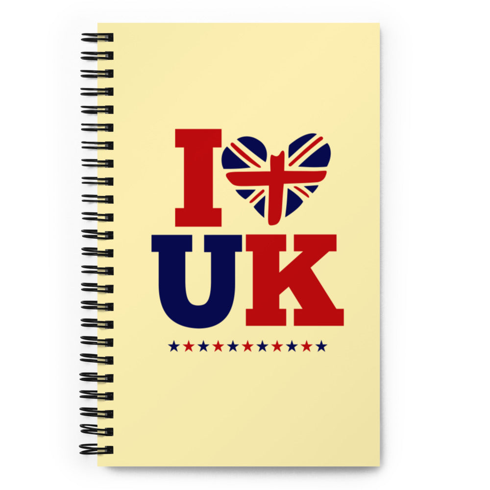 I LOVE UK - Spiral notebook