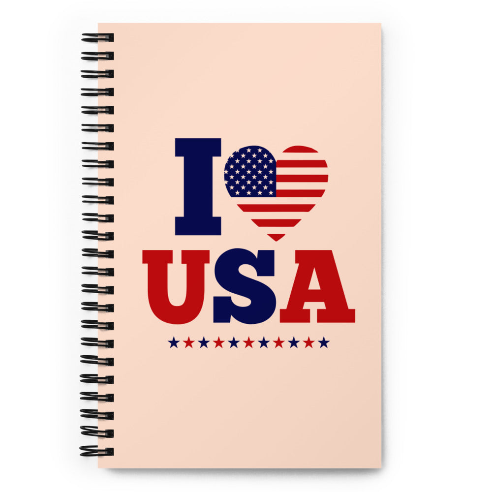 I LOVE USA - Spiral notebook