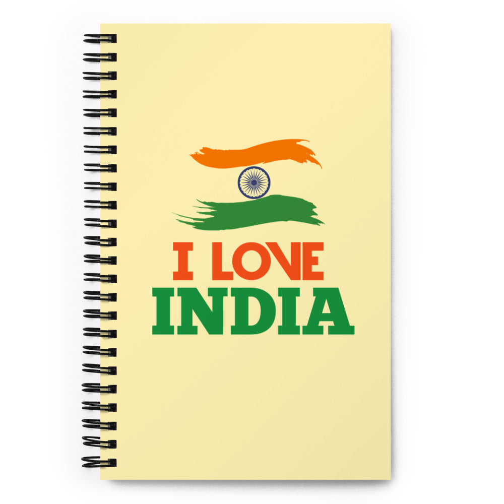 I LOVE INDIA - Spiral notebook