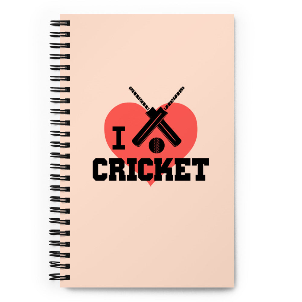 I LOVE CRICKET - Spiral notebook