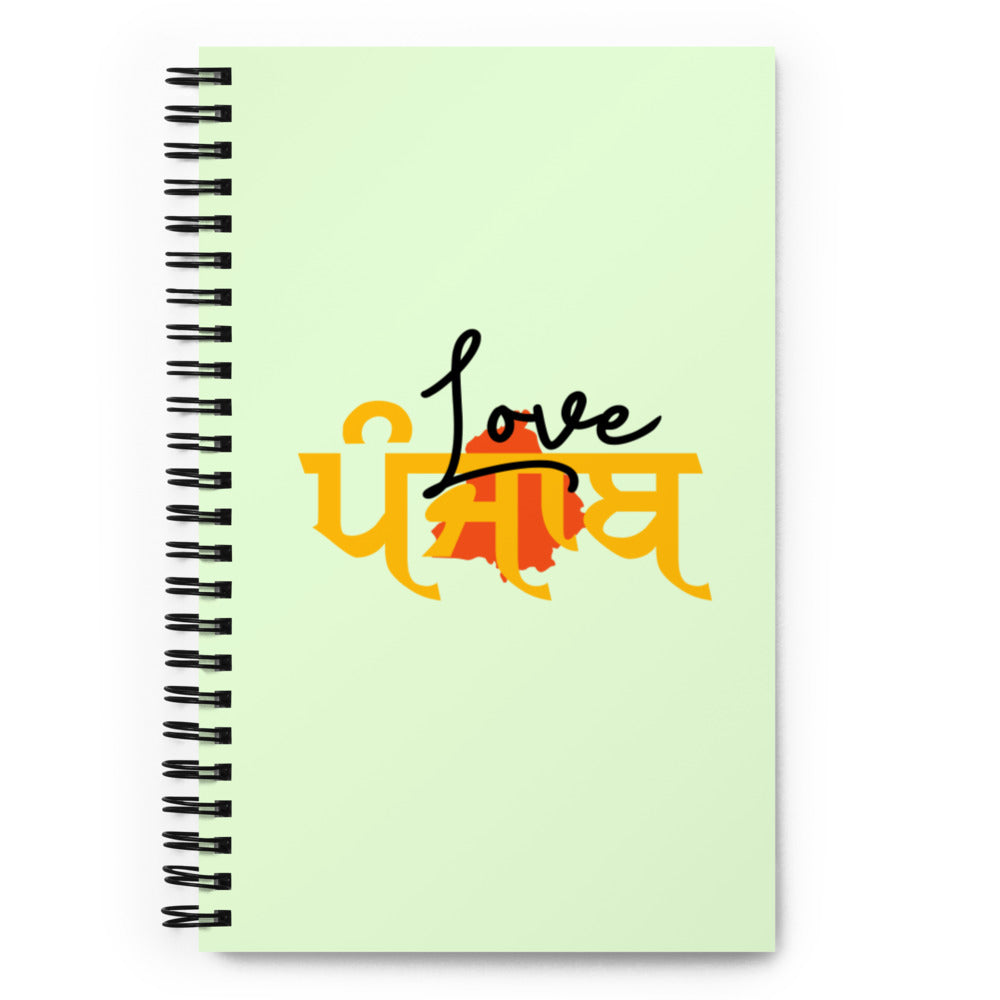 LOVE PUNJAB - Spiral notebook