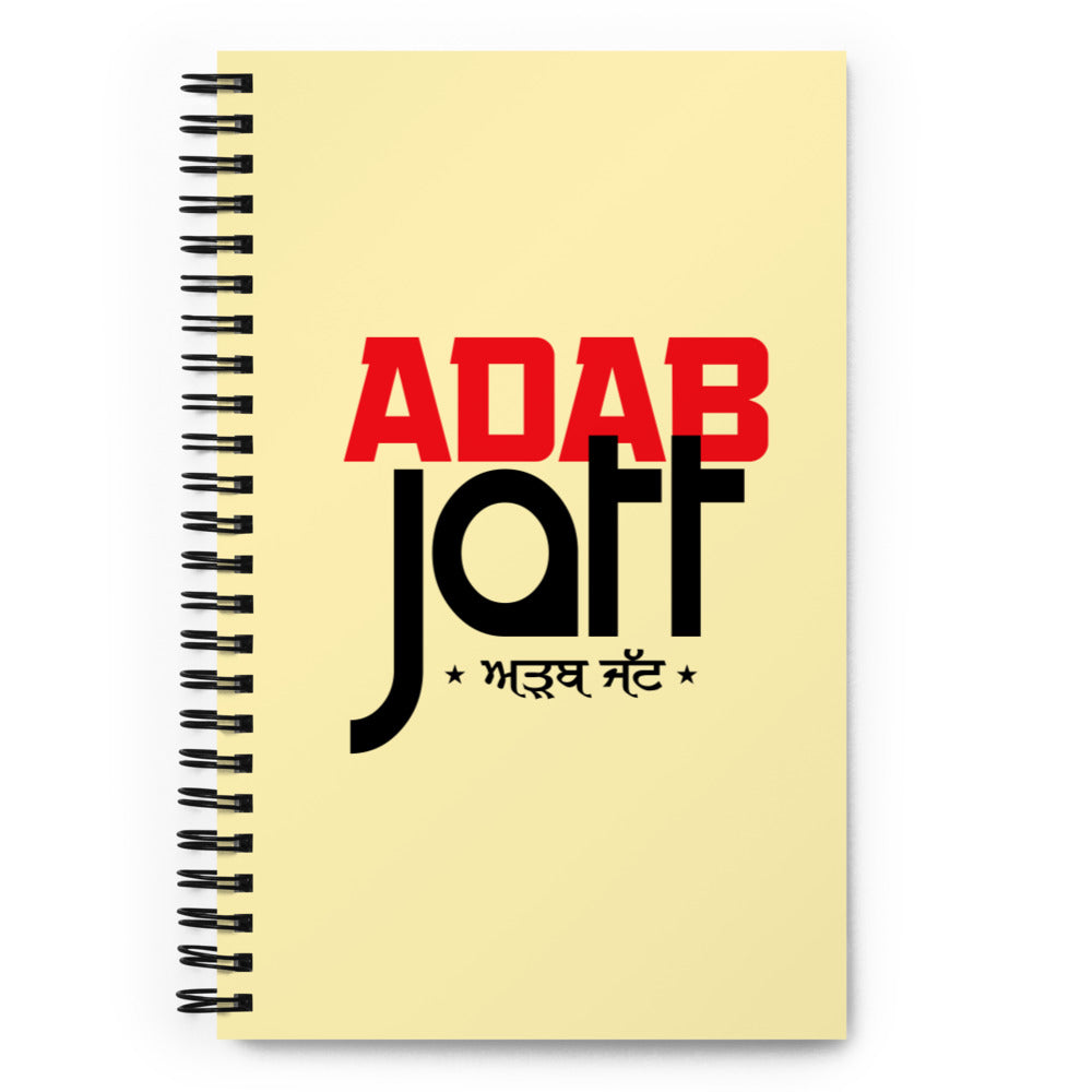 ADAB JATT - Spiral notebook