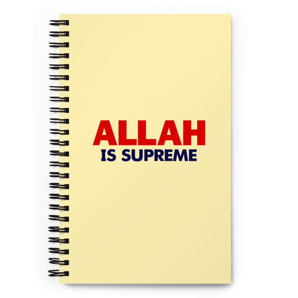 ALLAH IS SUPREME - Spiral notebook