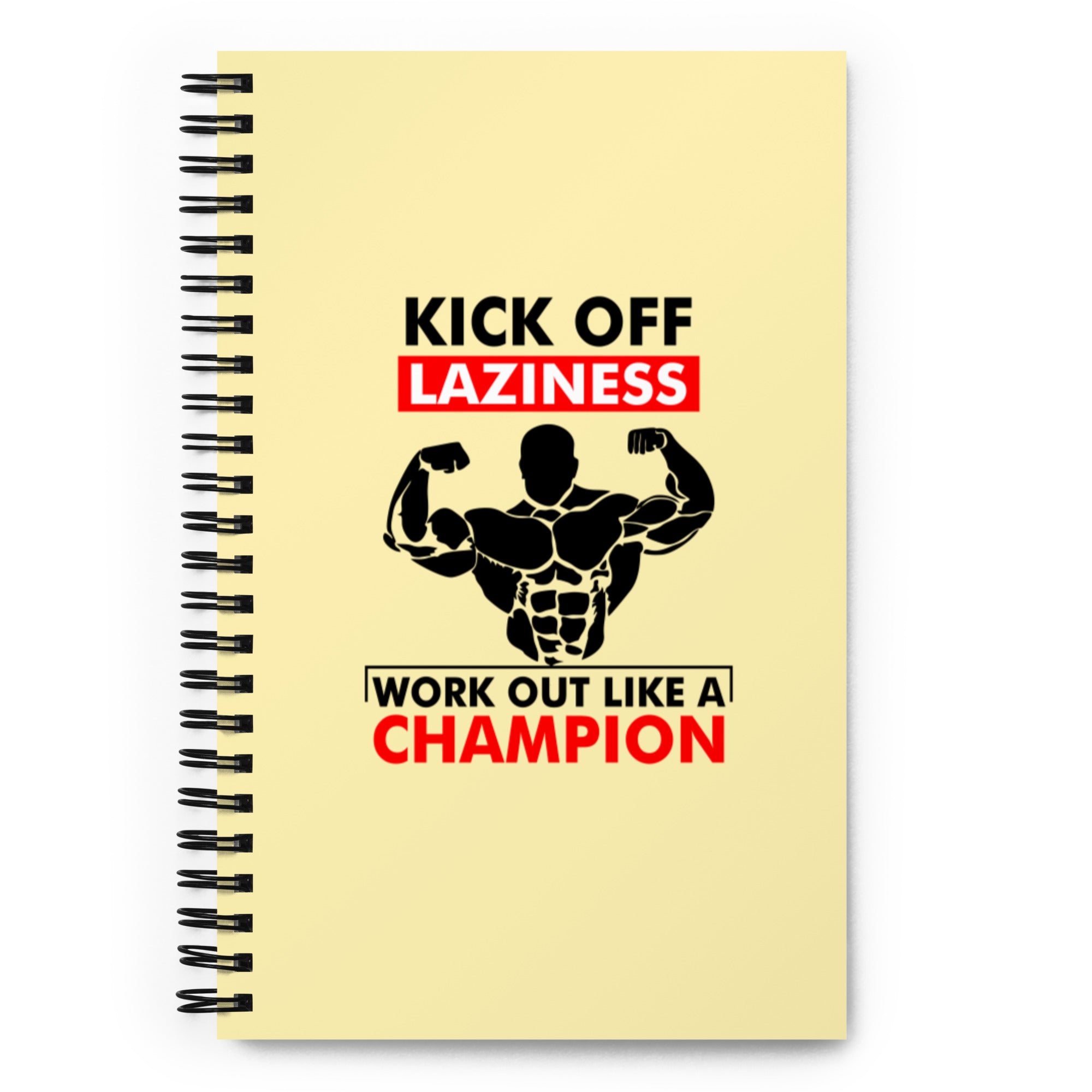 KICK OFF LAZINESS - Spiral notebook