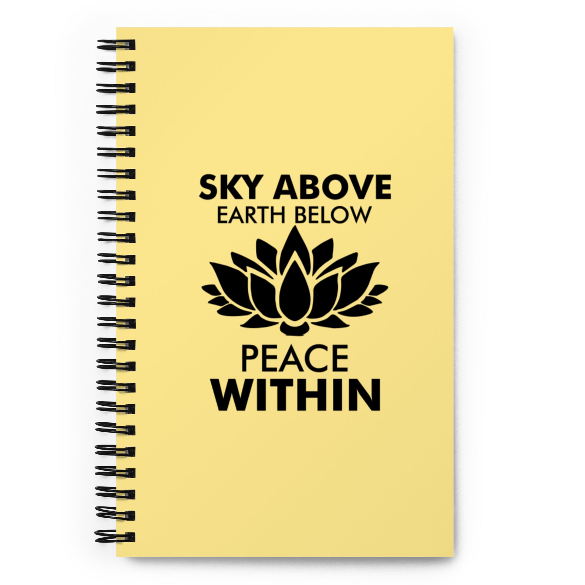 SKY ABOVE EARTH BELOW - Spiral notebook