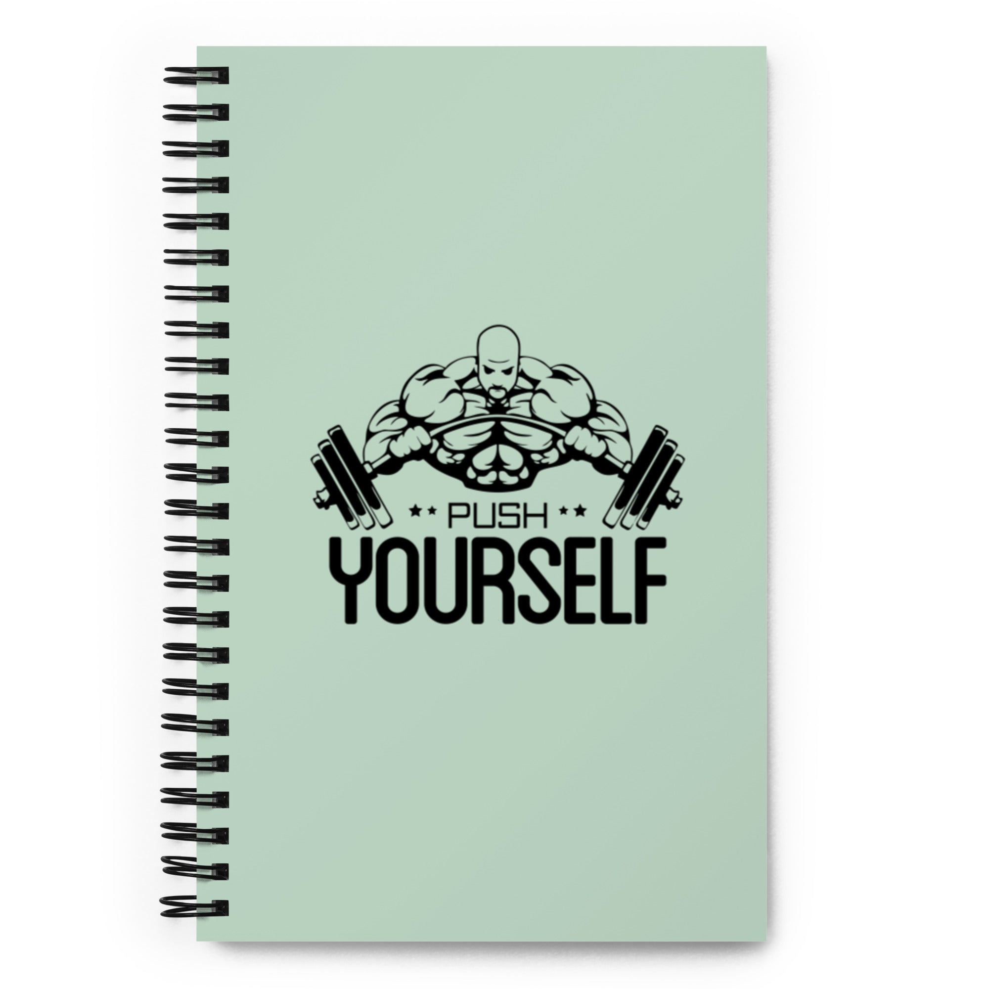 PUSH YOURSELF - Spiral notebook