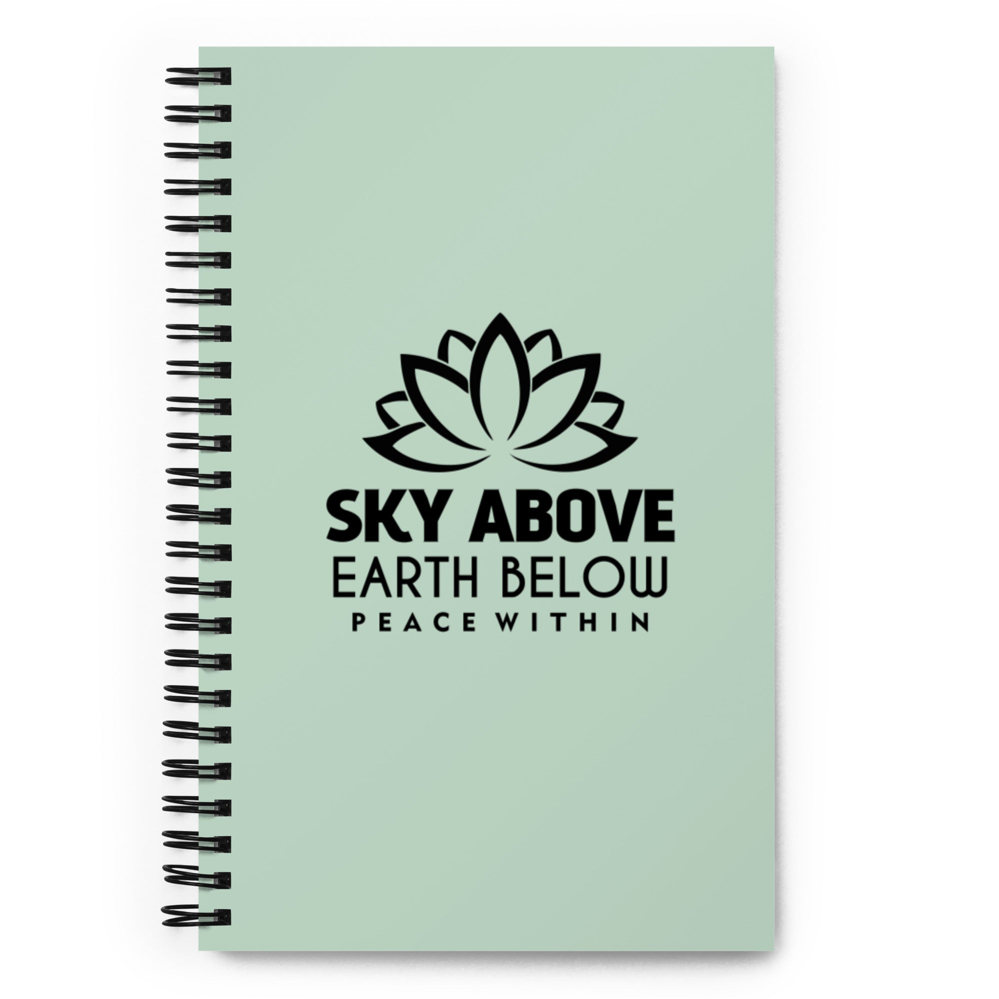 SKY ABOVE EARTH BELOW - Spiral notebook