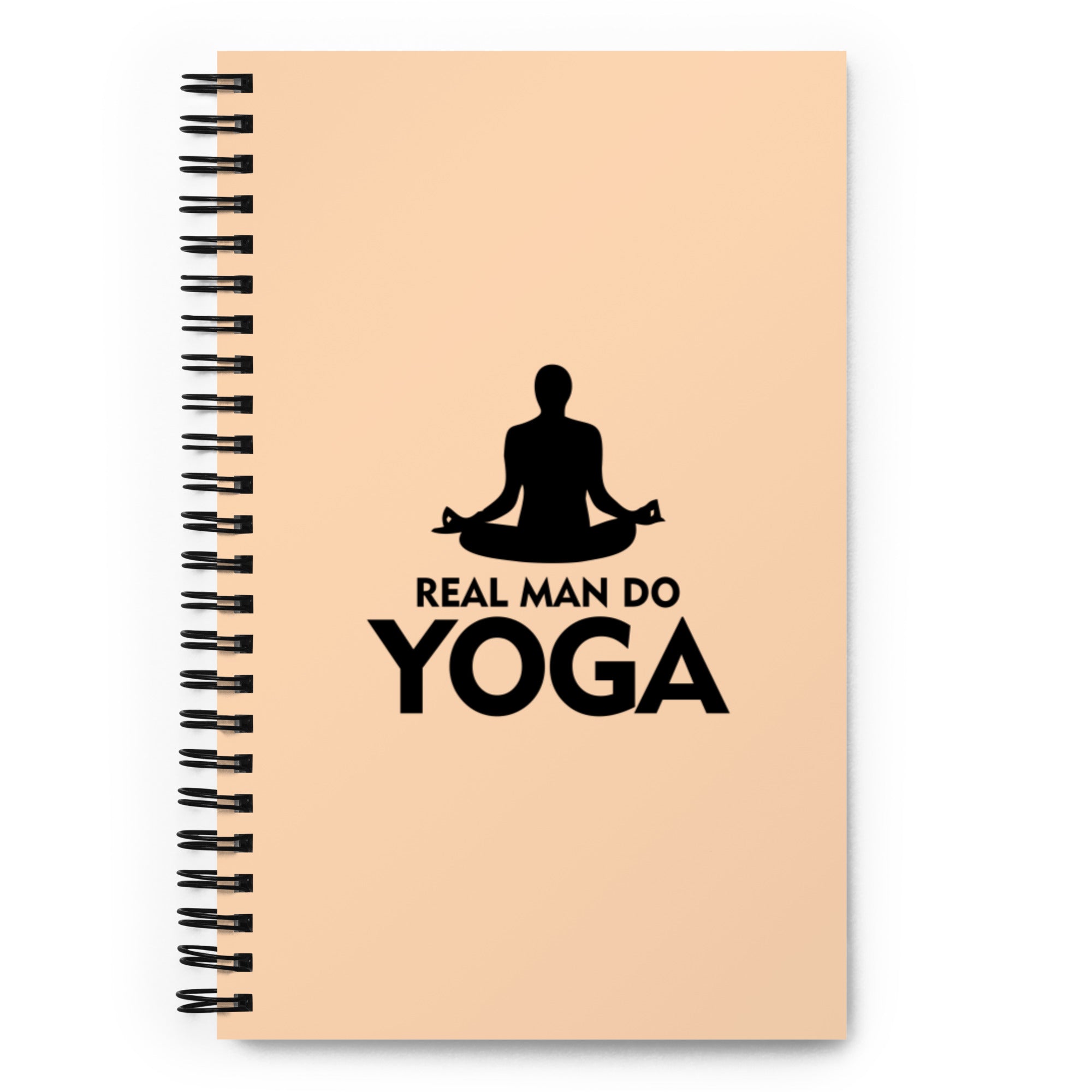 REAL MAN DO YOGA - Spiral notebook