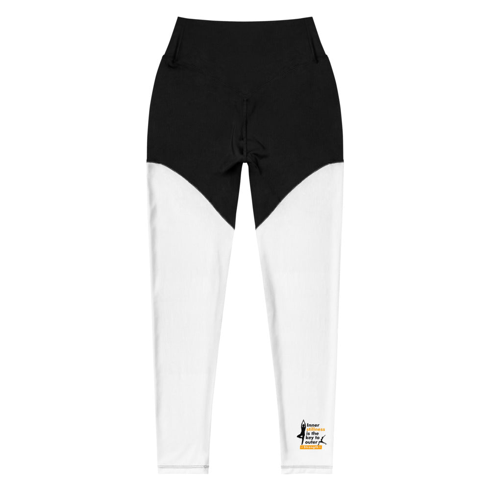 INNER STILLNESS IS THE KEY - Sports Leggings