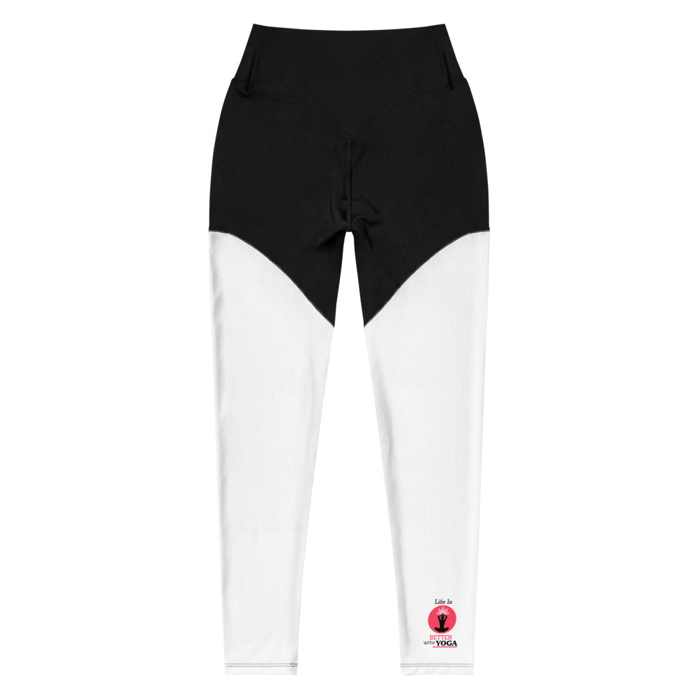 LIFE IS BETTER WITH YOGA - Sports Leggings