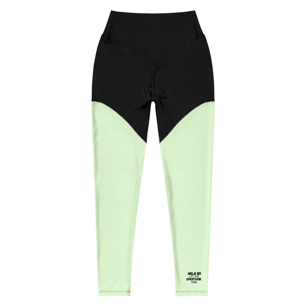 HOLD ON LET ME OVERTHINK THIS - Sports Leggings