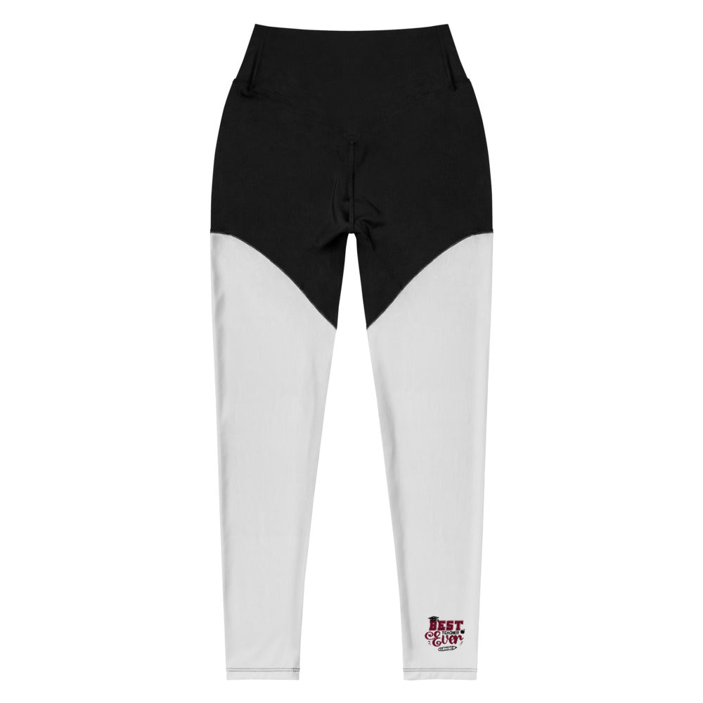 BEST TEACHER EVER - Sports Leggings