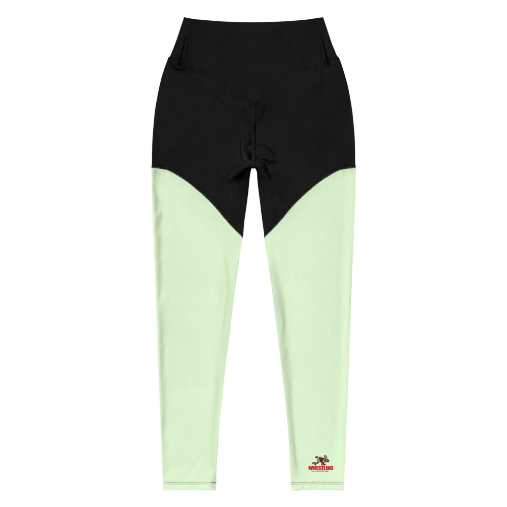 WRESTLING ONLY A FIGHTER WINS - Sports Leggings