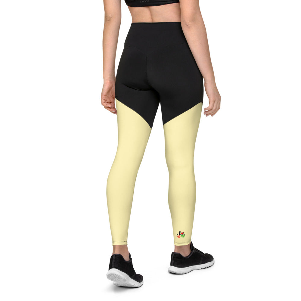 I LOVE BEBE BAPU - Sports Leggings