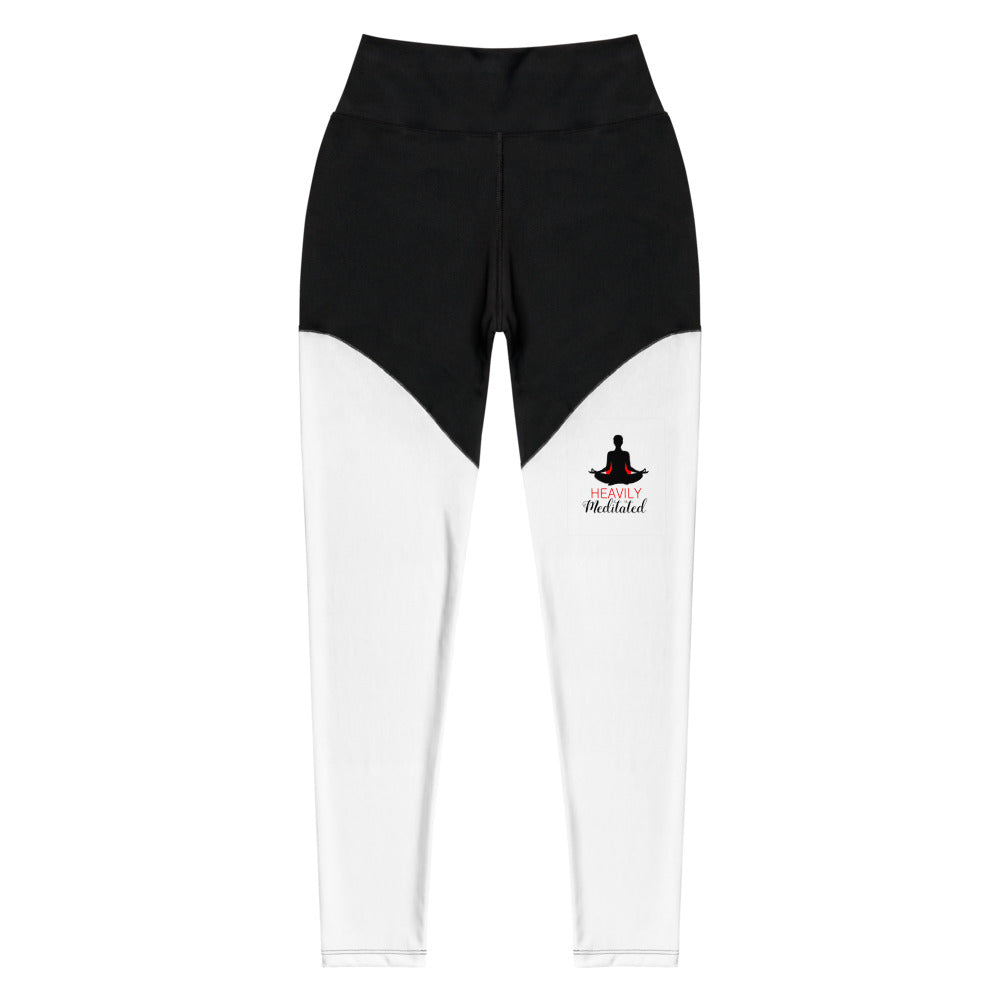 HEAVILY MEDITATED - Sports Leggings