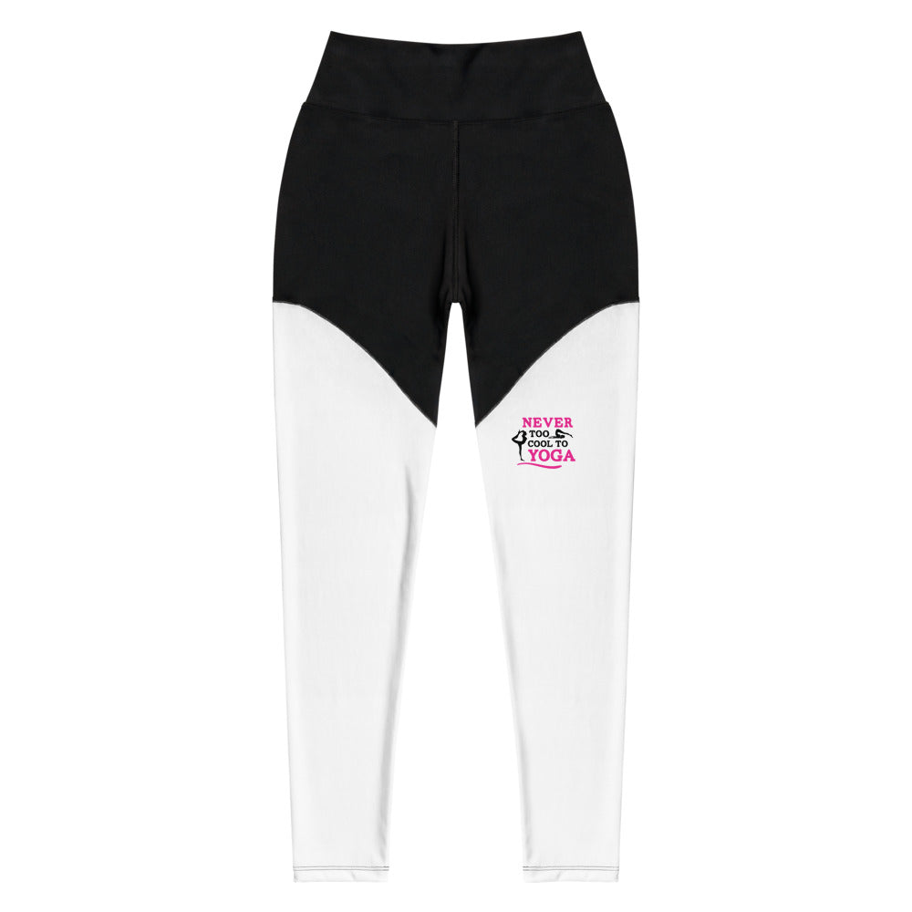 NEVER TOO COOL TO YOGA - Sports Leggings