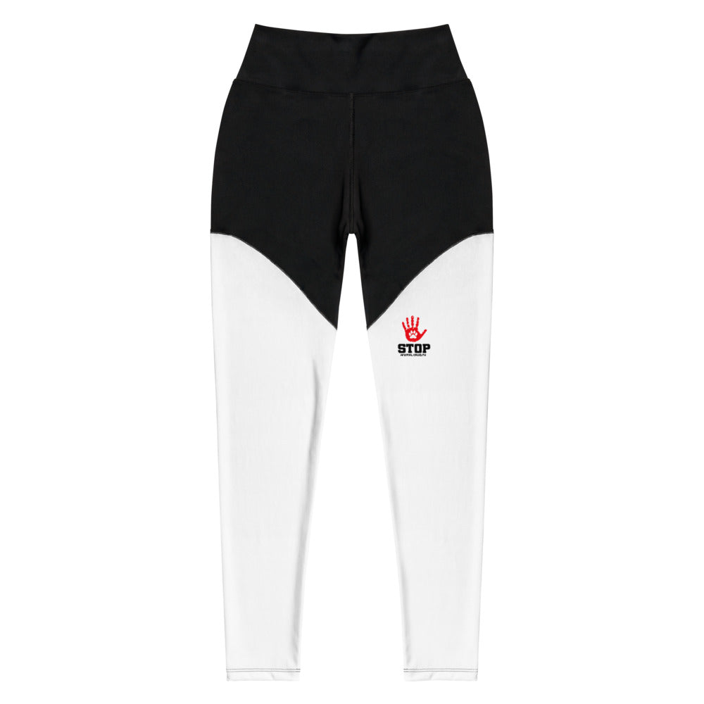 STOP ANIMAL CRUELTY - Sports Leggings