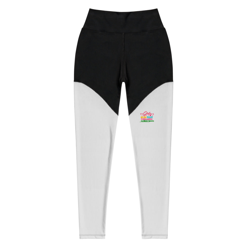 GIRLS ALSO HAVE FUNDAMENTAL HUMAN RIGHTS - Sports Leggings