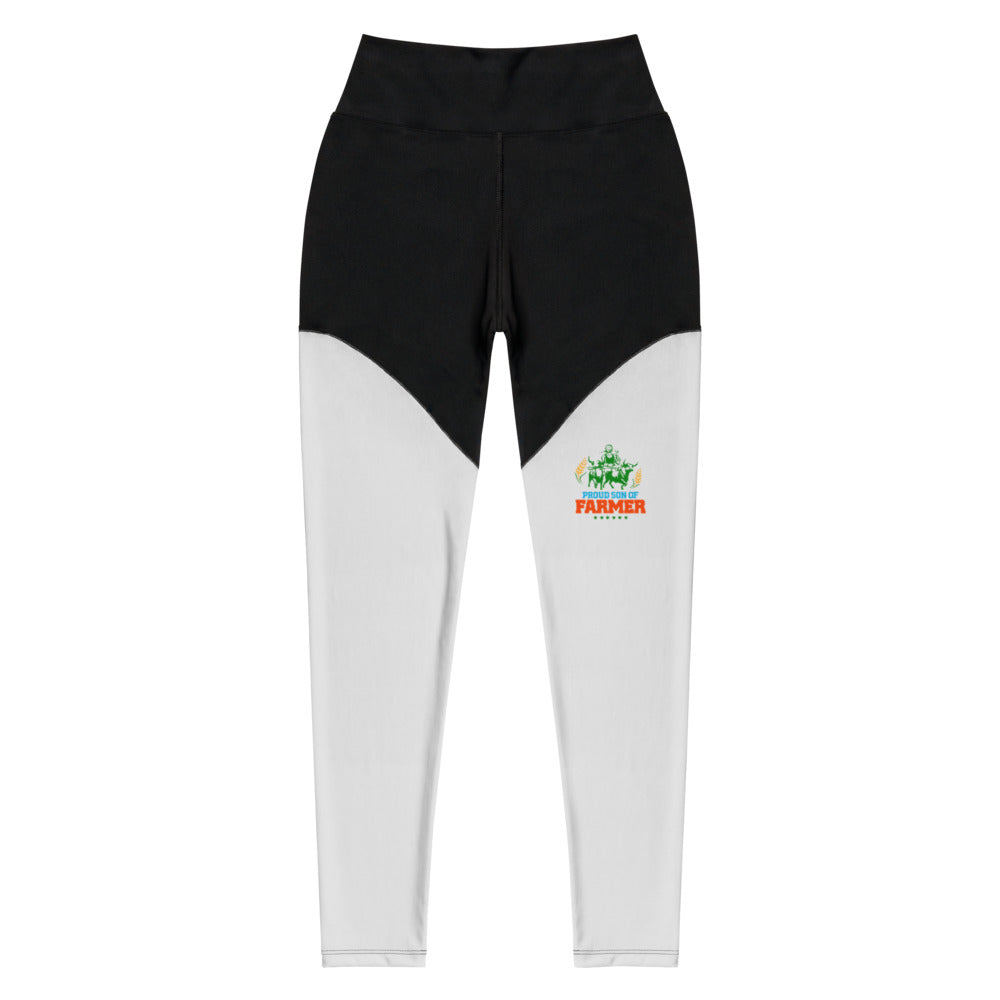 PROUD SON OF FARMER - Sports Leggings