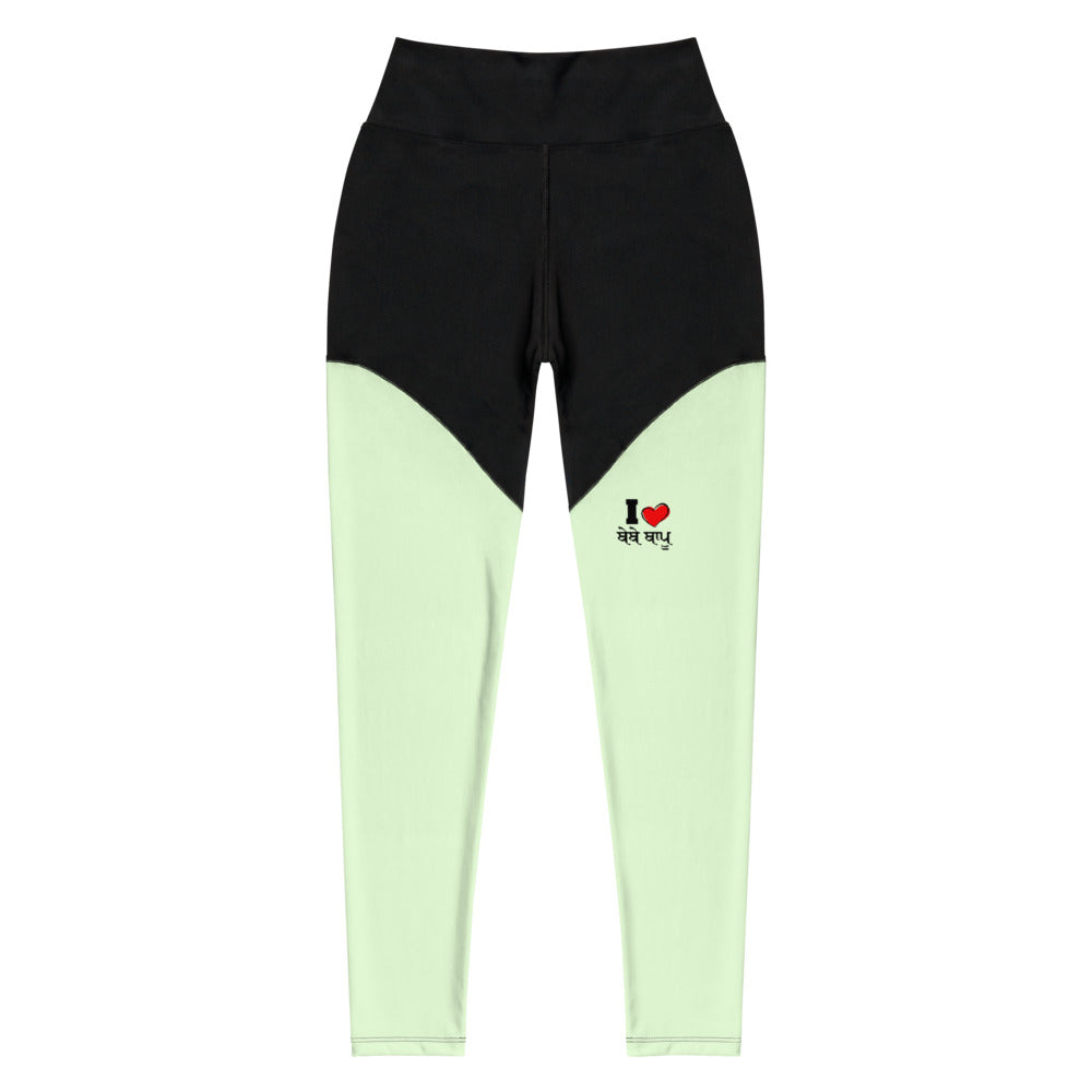 I LOVE BEBE BAPPU - Sports Leggings