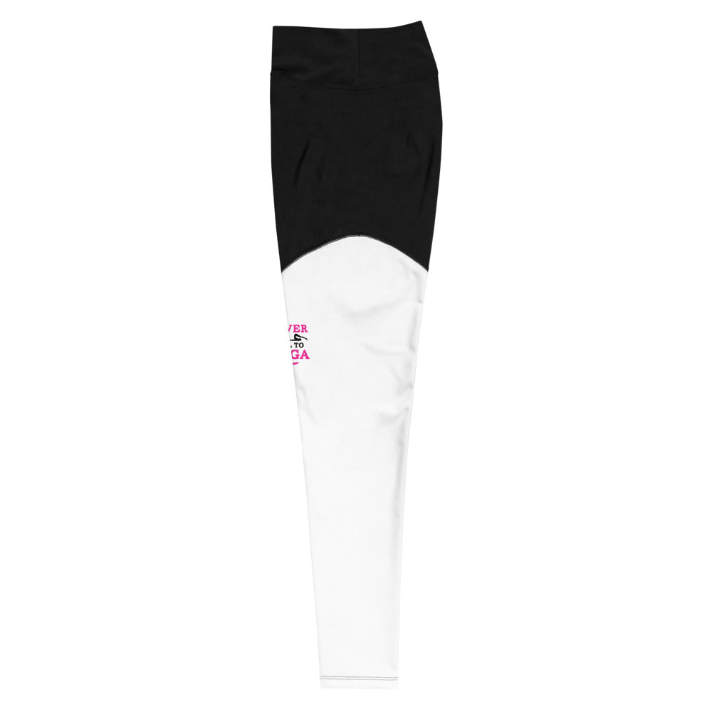 NEVER TOO COOL TO YOGA - Sports Leggings