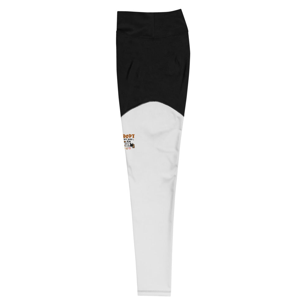 ADOPT DON'T SHOP - Sports Leggings