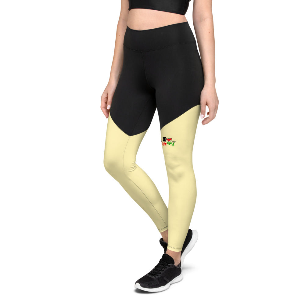 I LOVE BEBE BAPU - Sports Leggings