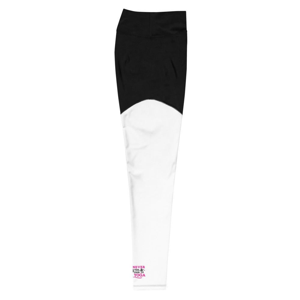 NEVER TOO COOL TO YOGA - Sports Leggings