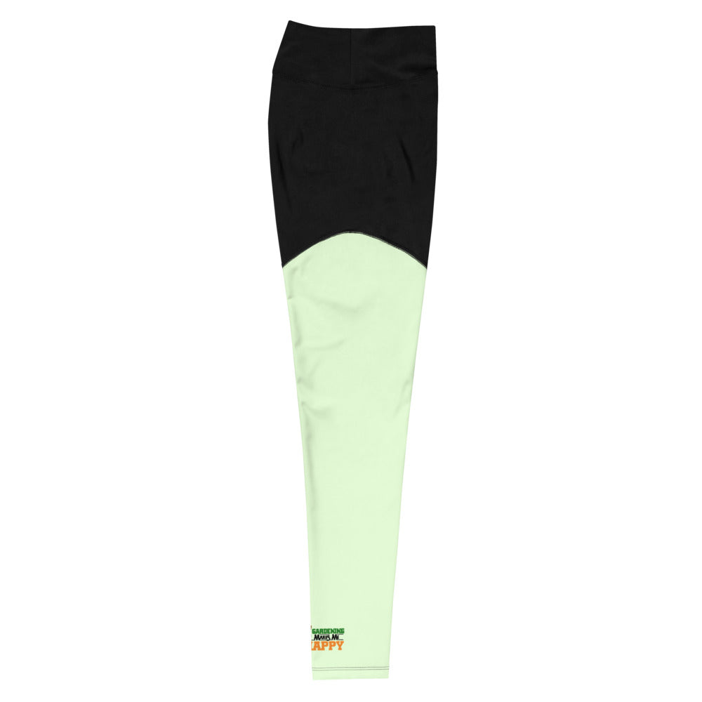 GARDENING MAKES ME HAPPY - Sports Leggings