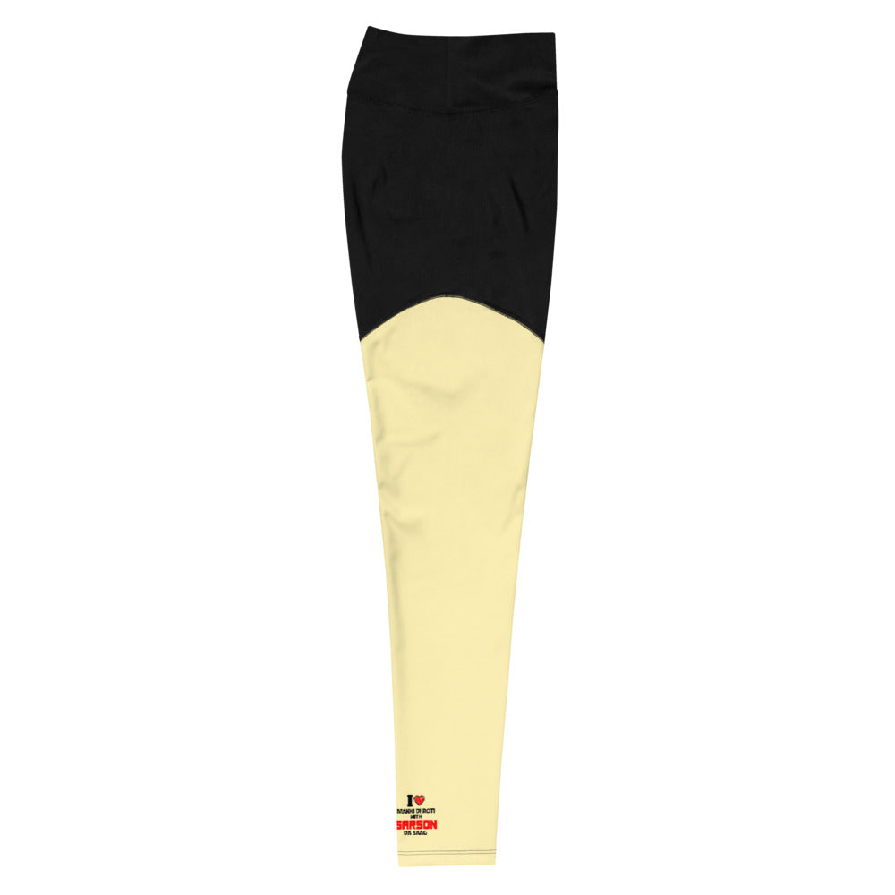 I LOVE MAKKI DI ROTI - Sports Leggings