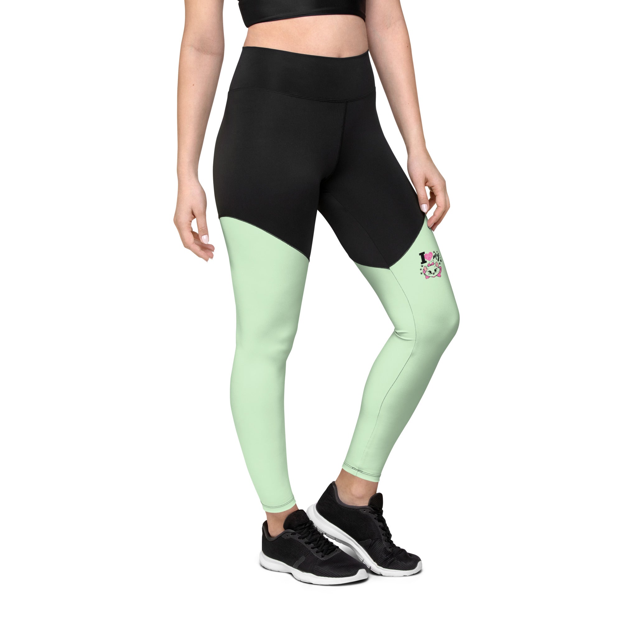 I LOVE MY CAT - Sports Leggings