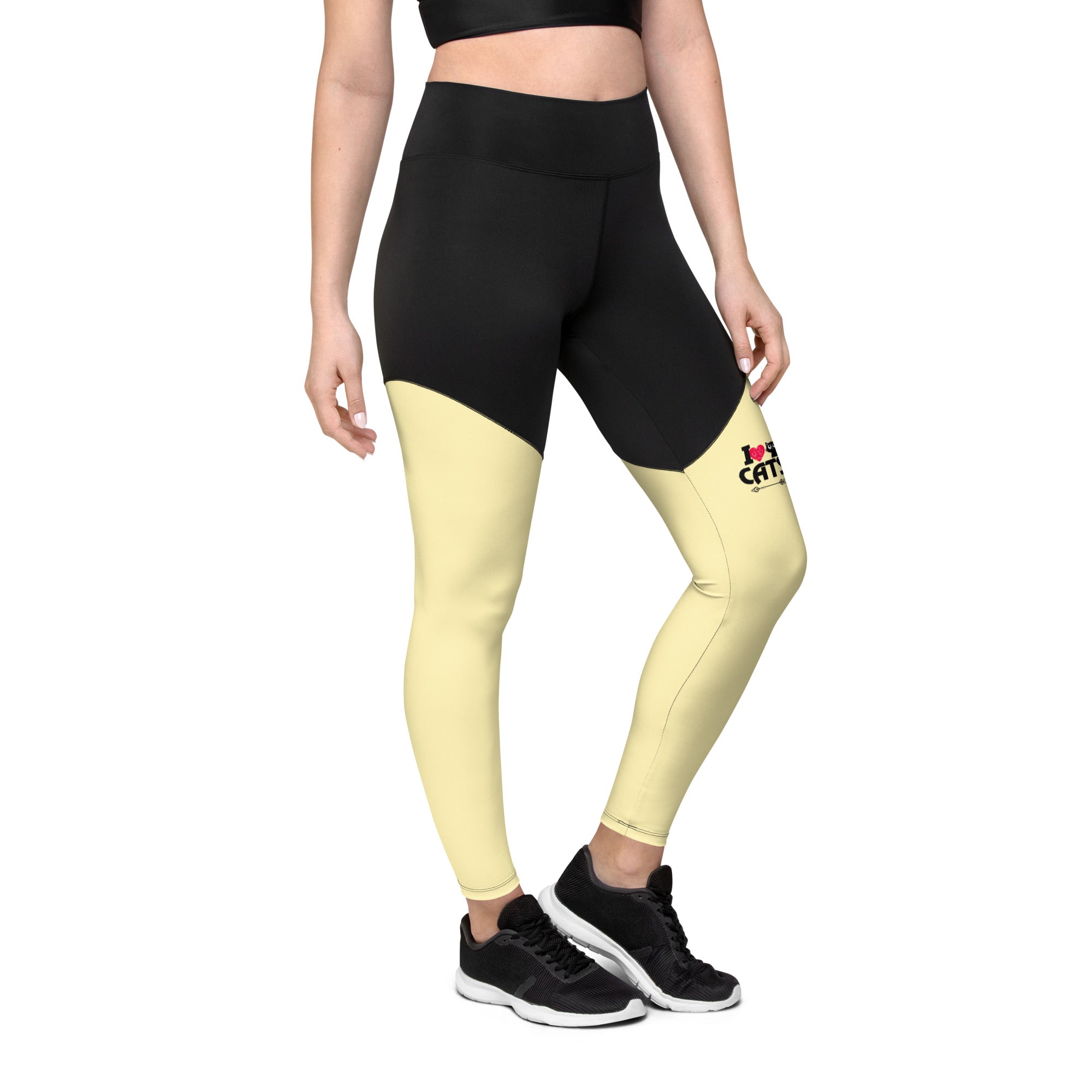 I LOVE CATS - Sports Leggings