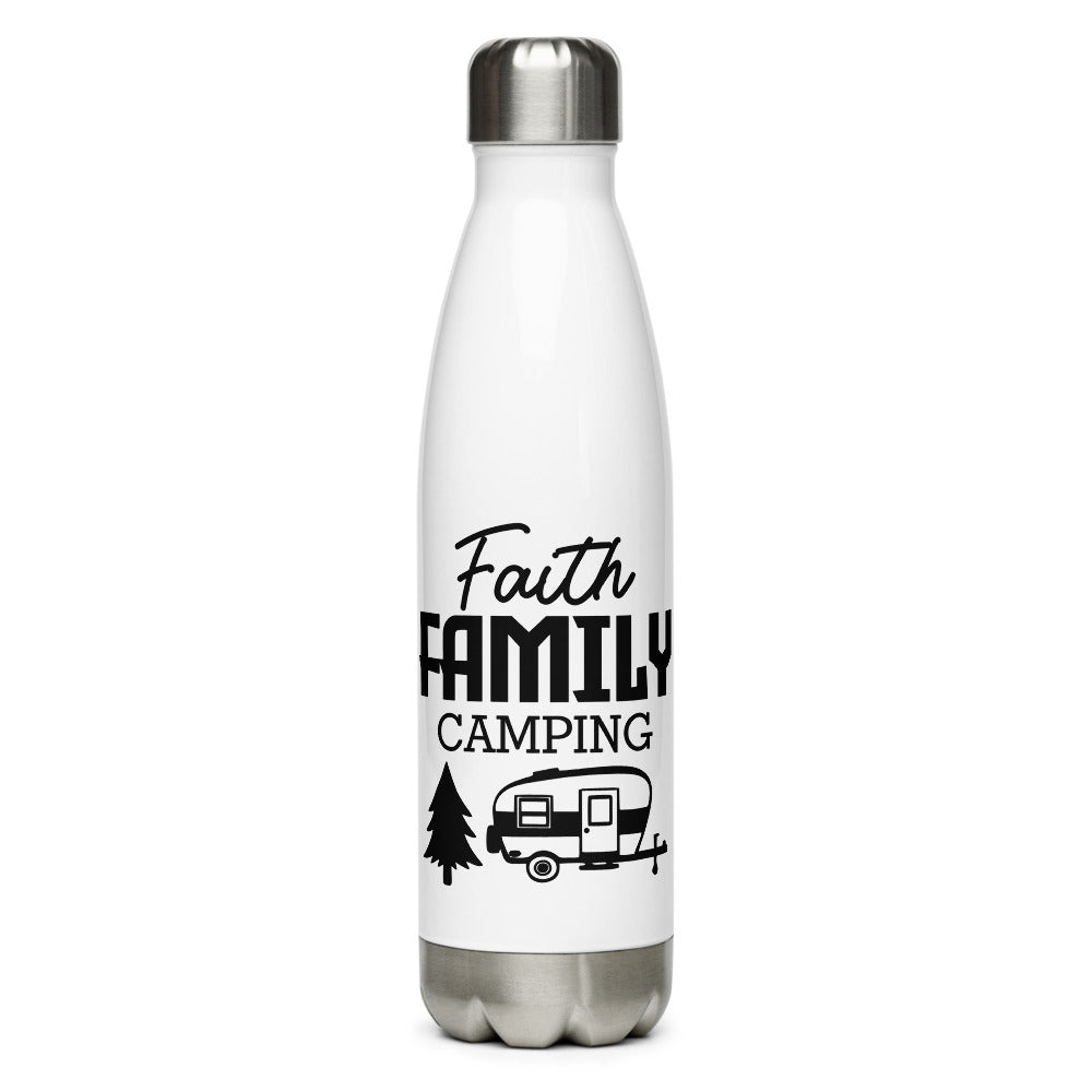 Family Camping- Stainless Steel Water Bottle