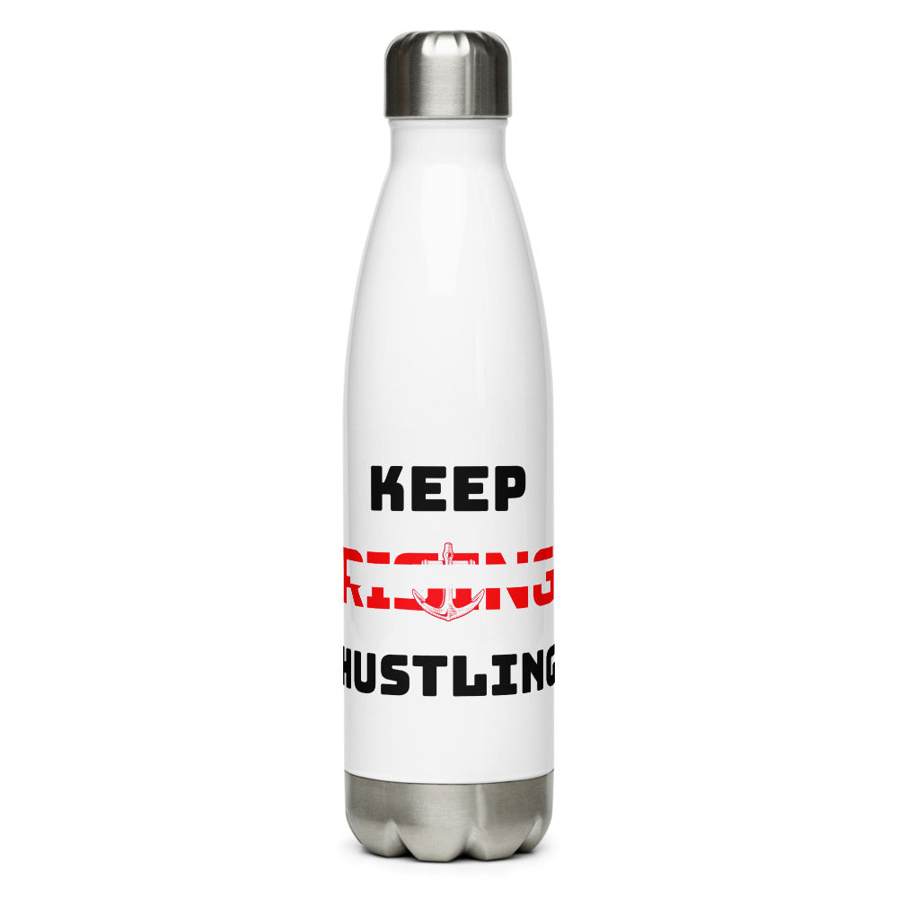 KEEP RISING HUSTLING - Stainless Steel Water Bottle