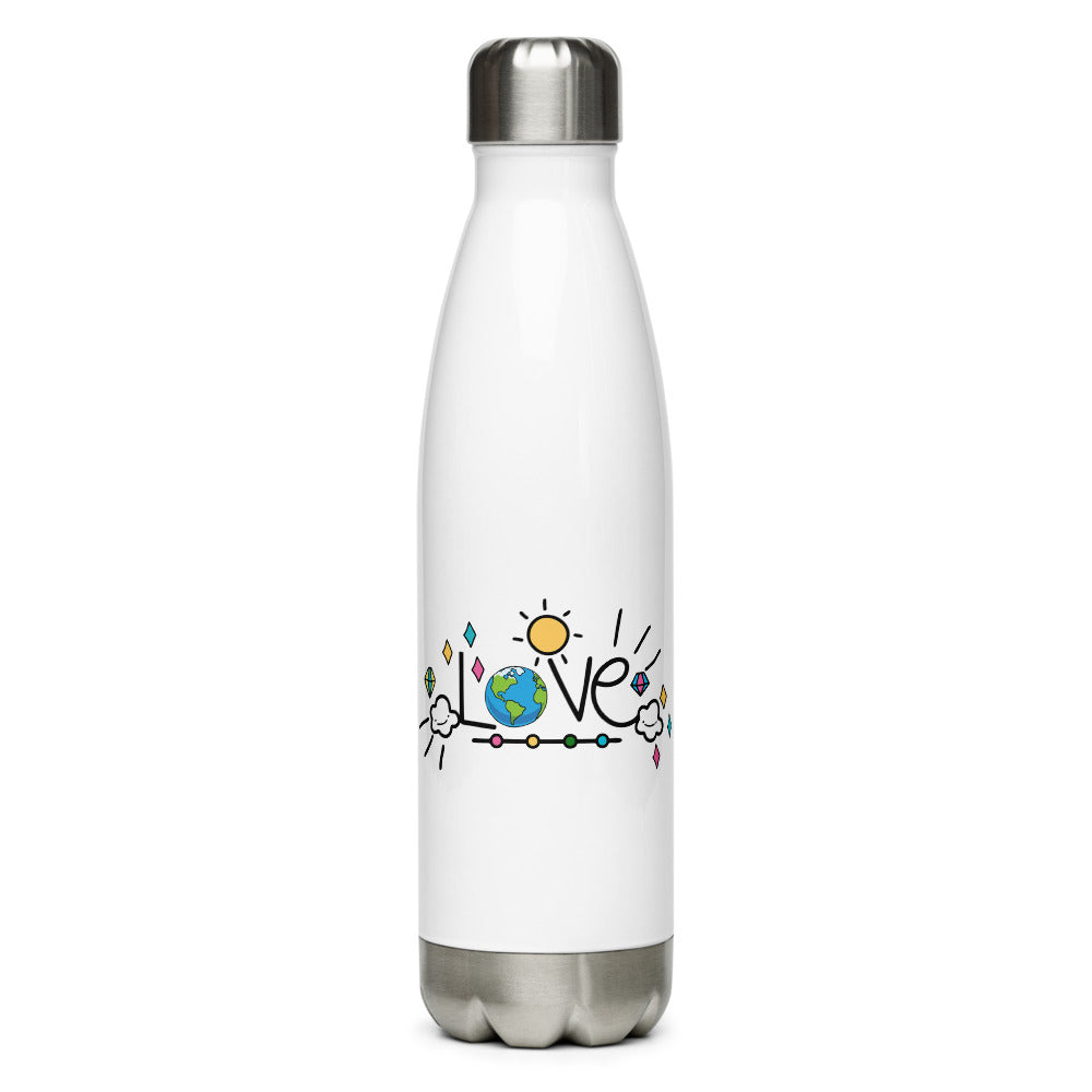 LOVE EARTH - Stainless Steel Water Bottle