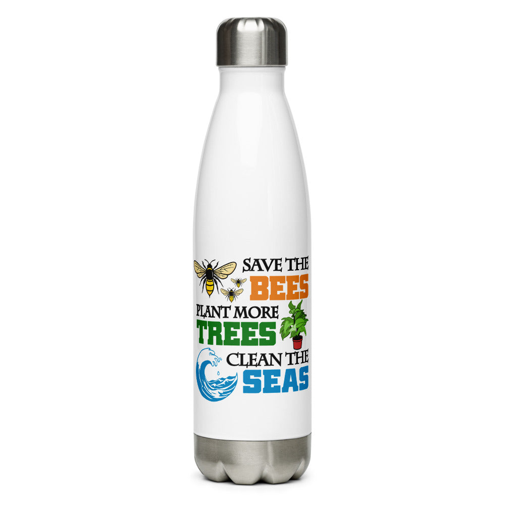 SAVE THE BEES - Stainless Steel Water Bottle