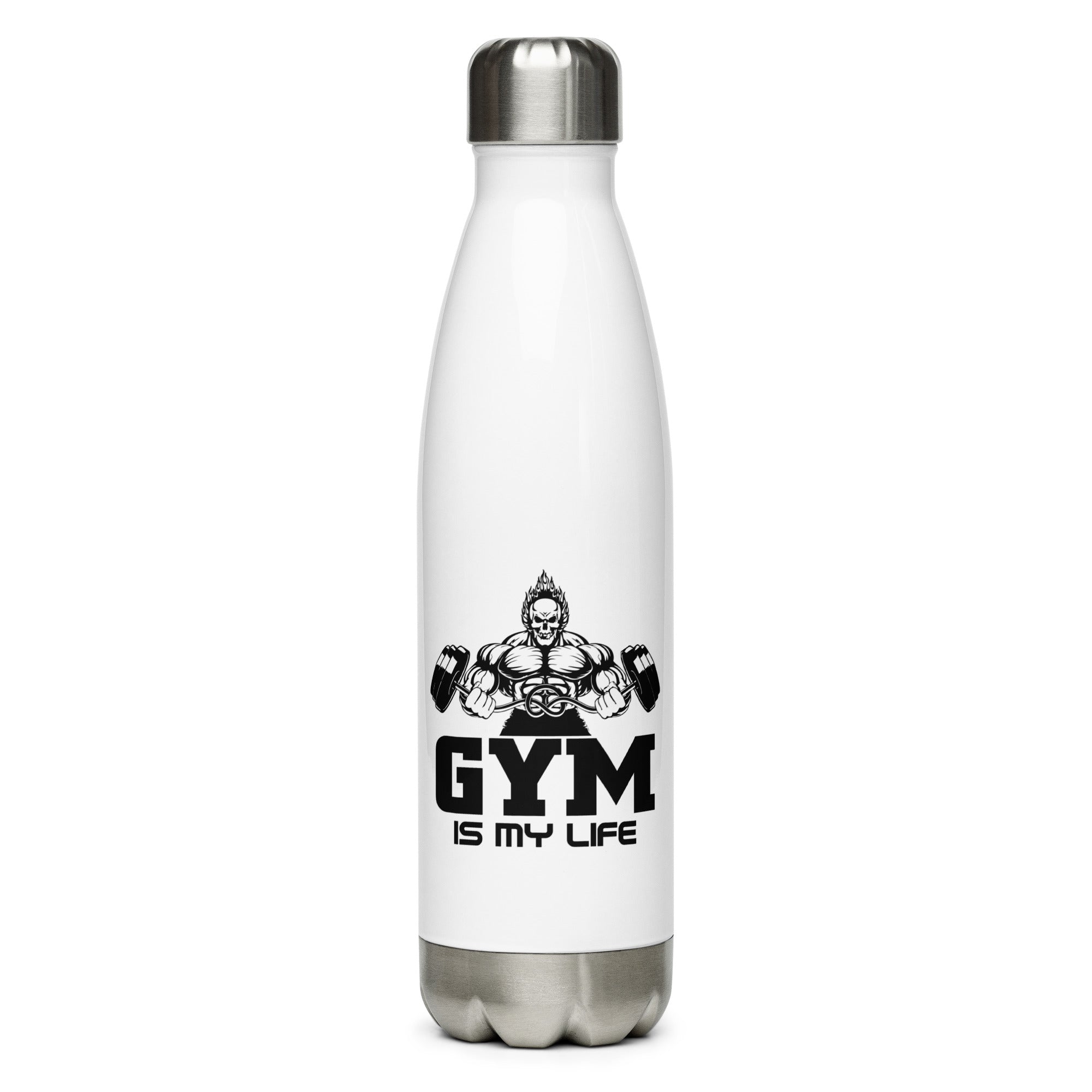 GYM IS MY LIFE - Stainless Steel Water Bottle