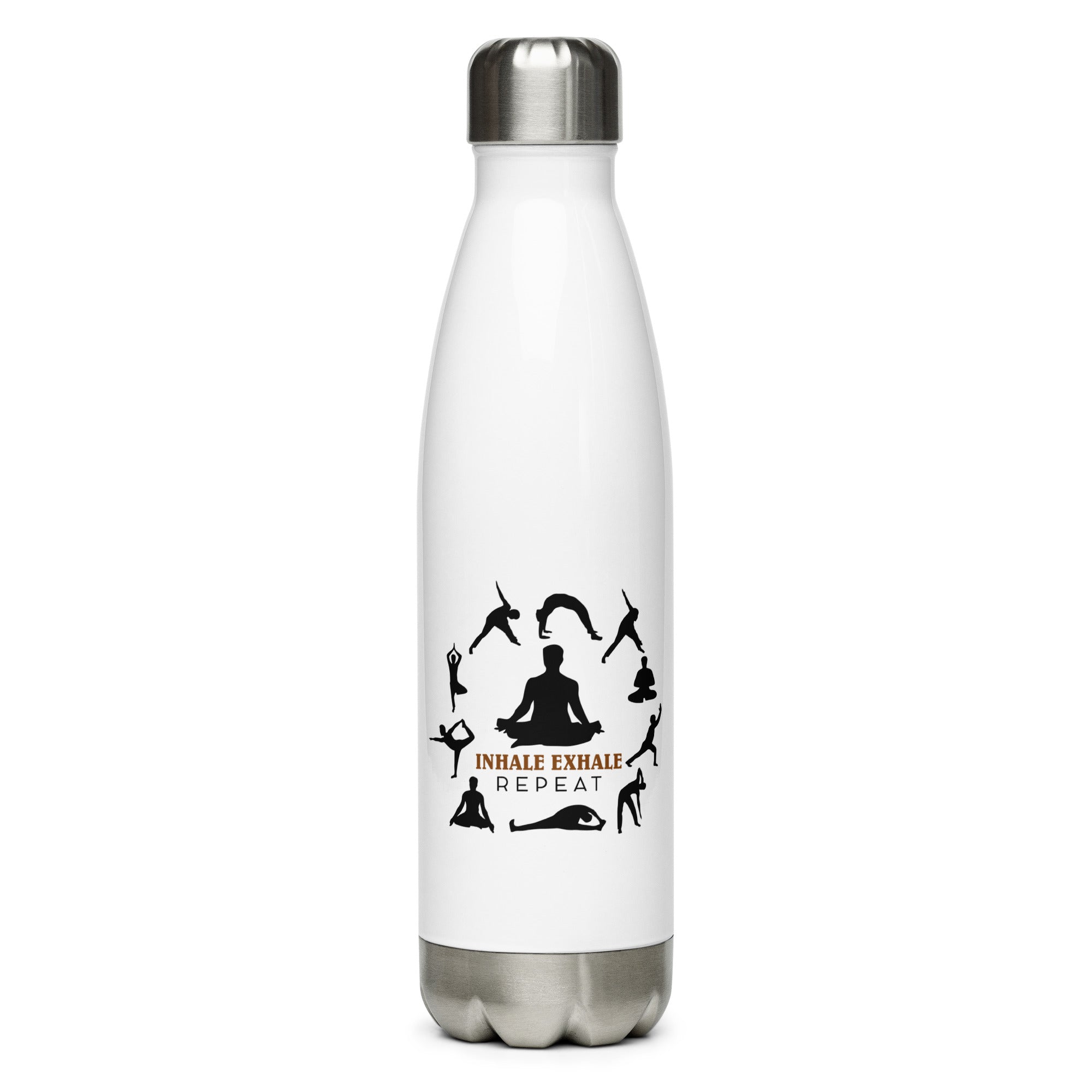 INHALE EXHALE REPEAT - Stainless Steel Water Bottle