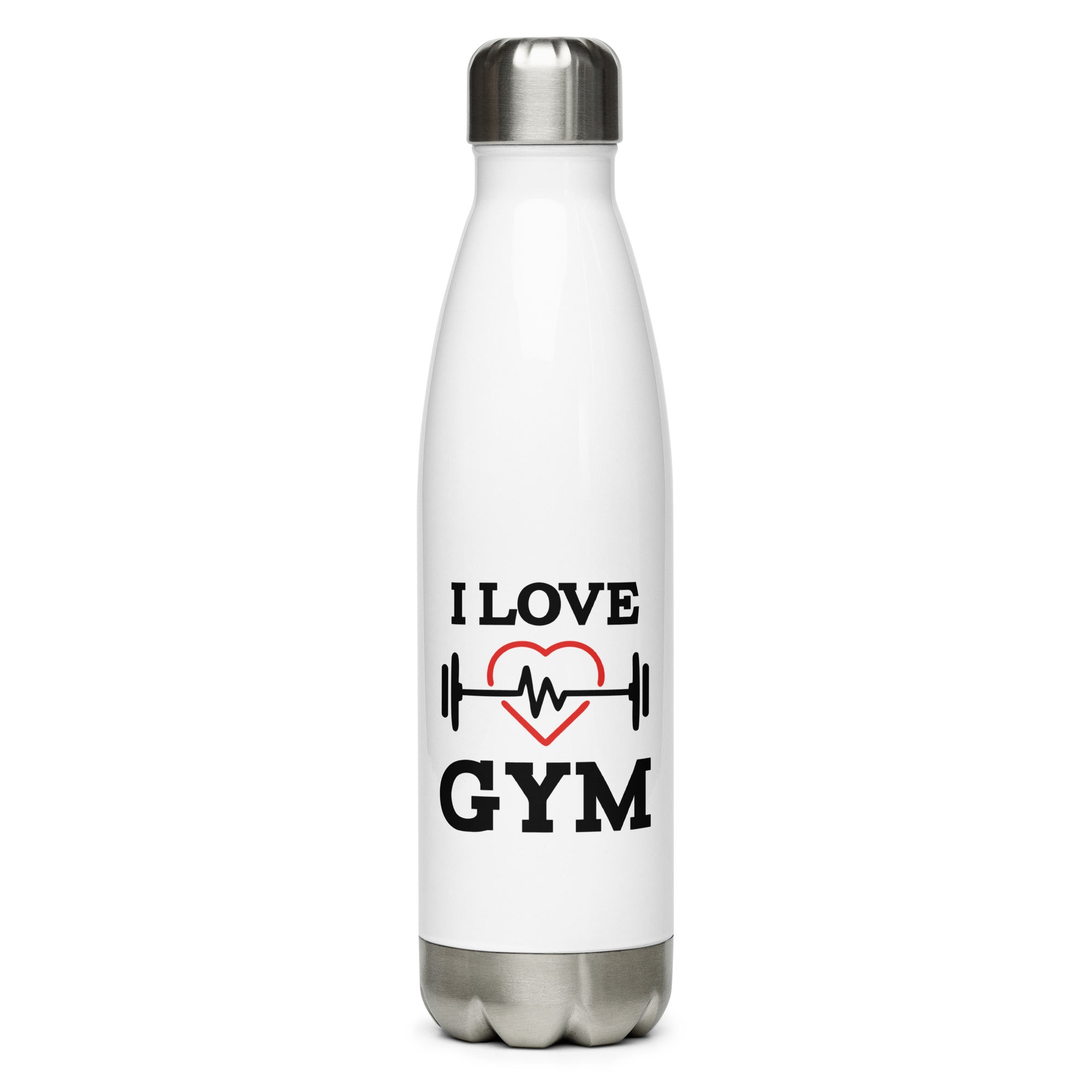 I LOVE GYM - Stainless Steel Water Bottle